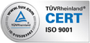 TÜV Rheinland ISO 9001 Cerfification